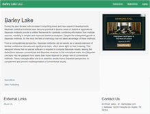 Tablet Screenshot of barleylake.com